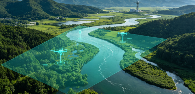 墉桥区GEO 全域空间监测筑牢生态屏障，空间技术支撑环境治理与灾害防御
